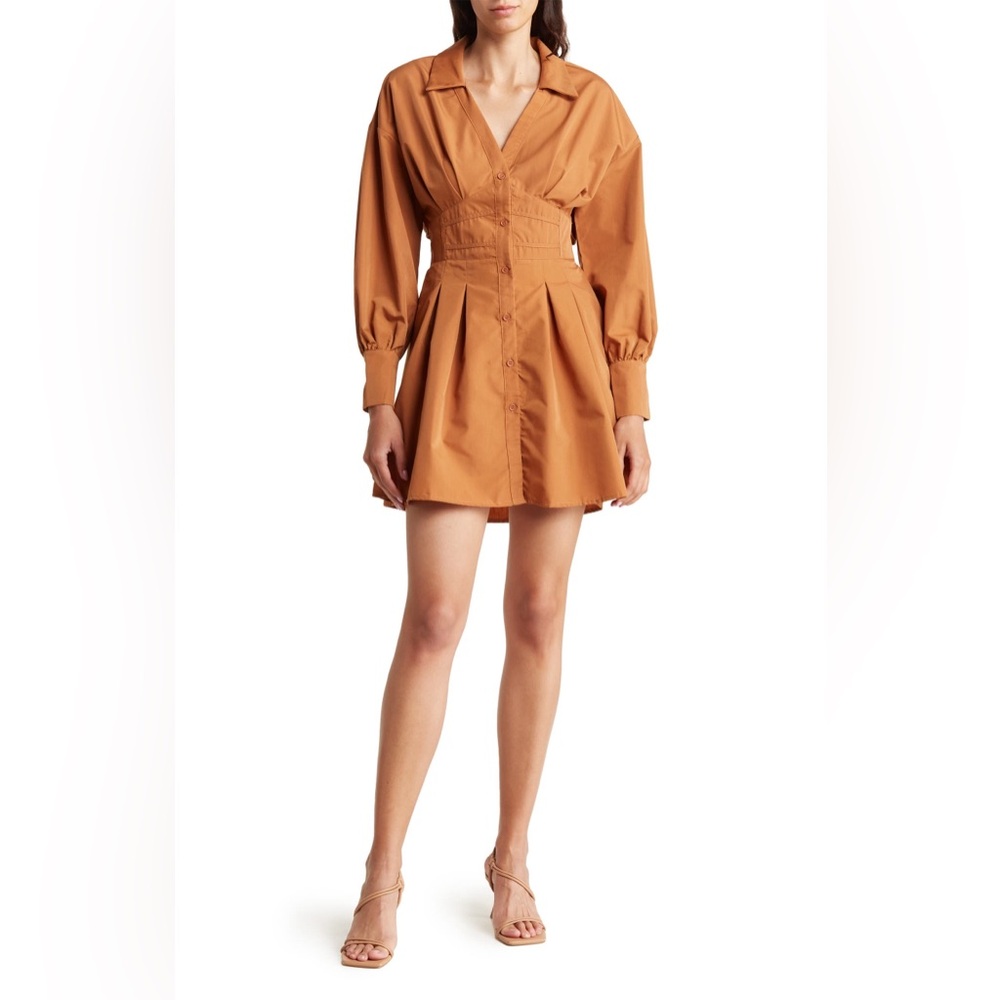 🌼NWT Lumiere Pleated Long Sleeve Dress